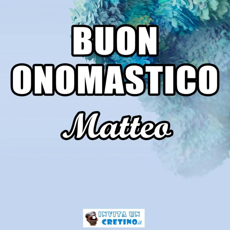 buon onomastico matteo 21 settembre