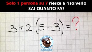 indovinelli matematici sai quanto fa 1