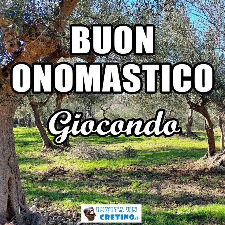 buon onomastico giocondo 14 novembre