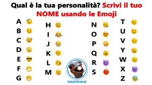 tua personalita emoji scrivi il tuo nome emoticons