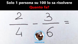 indovinelli matematici sai quanto fa 3