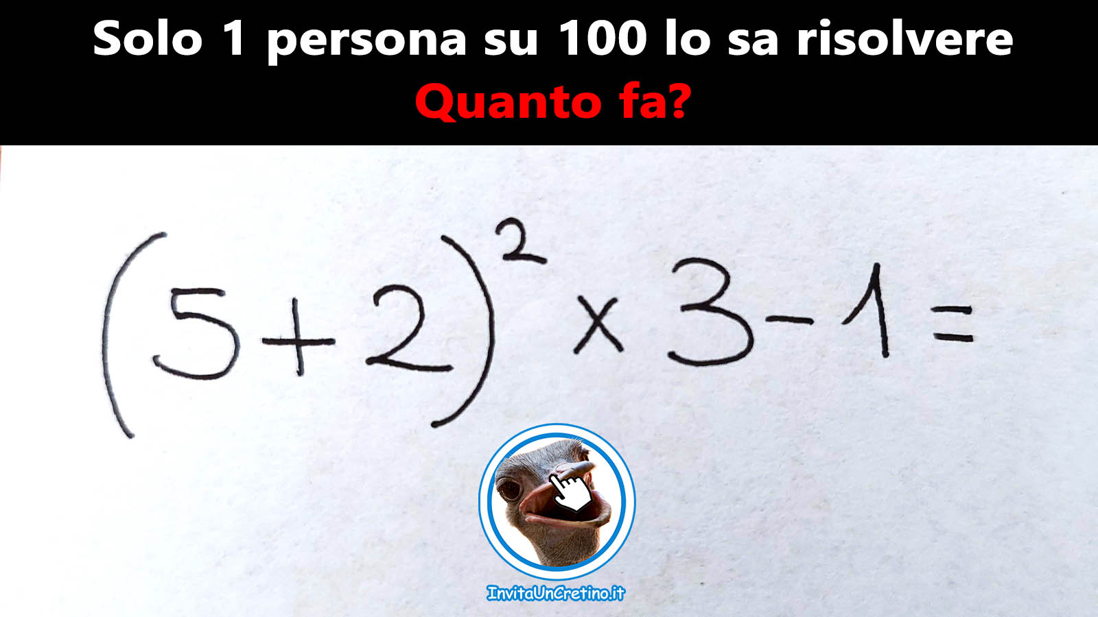 indovinelli matematici sai quanto fa 4