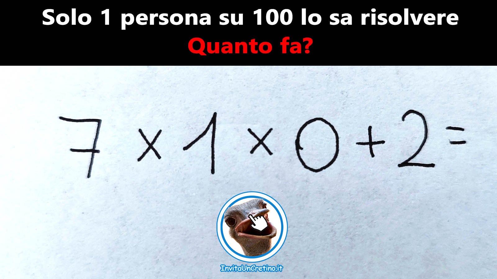 indovinelli matematici sai quanto fa 8