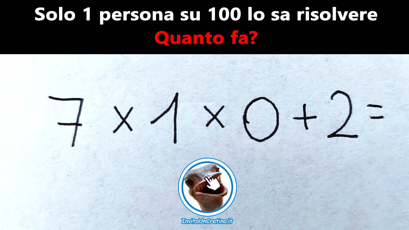 indovinelli matematici sai quanto fa 8