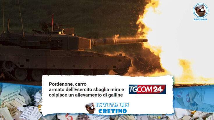 esercito abbatte per errore pollaio a pordenone con un carro armato notizie divertenti tgcom24