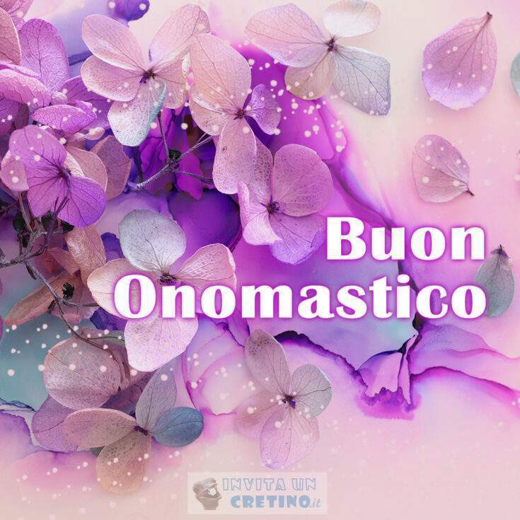 buon onomastico fiori rosa