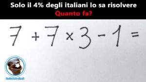 indovinello di matematica quanto fa addizione e moltiplicazione