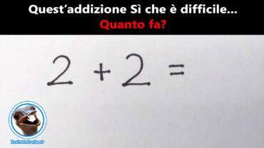 indovinello di matematica quanto fa due piu due