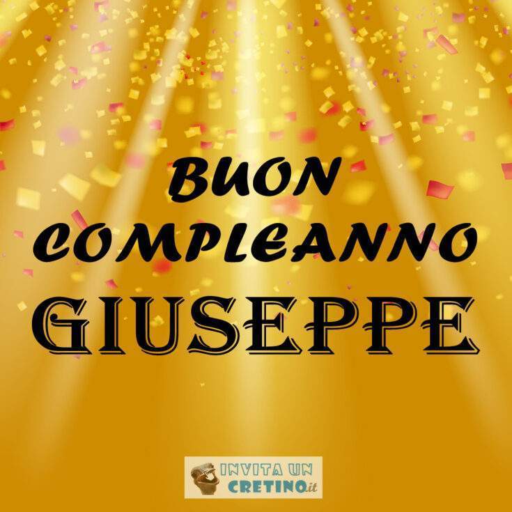 buon compleanno giuseppe 1