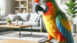 Coco, il pappagallo che ha ordinato online tramite tablet