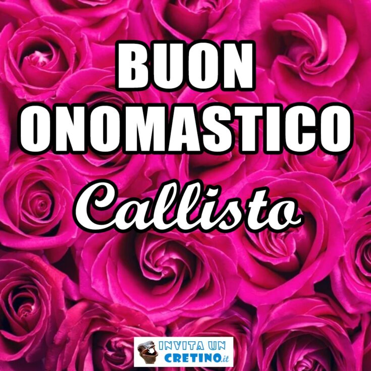 buon onomastico Callisto