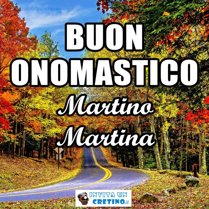 buon onomastico martino martina 11 novembre