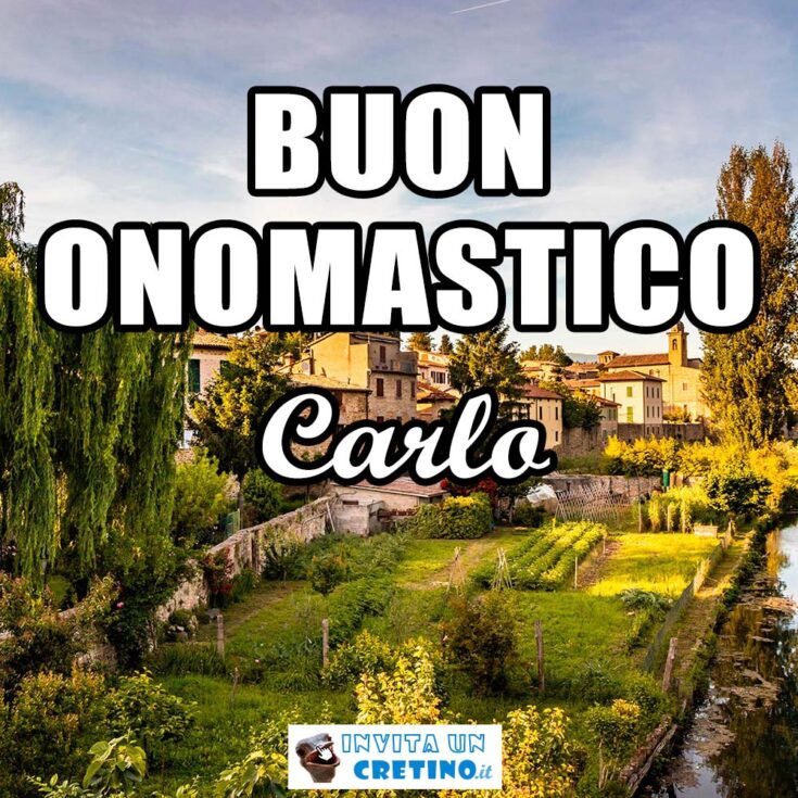 buon onomastico carlo 4 novembre